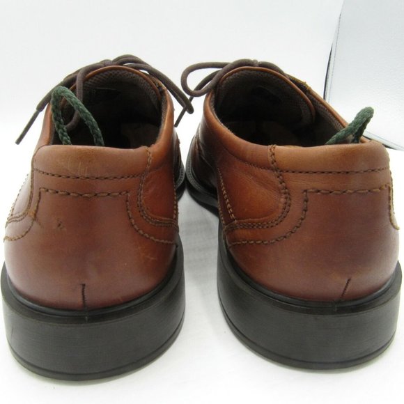 Ecco Size 11 M/EU 44 Brown Leather Oxfords R6C20